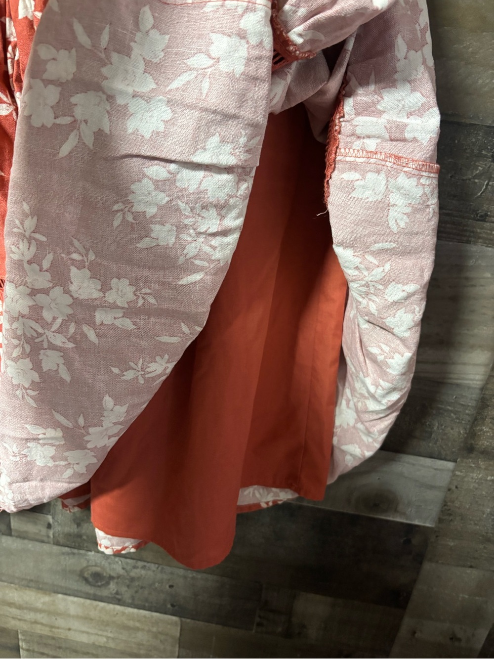 House of Harlow 1960 Rust Floral Tiered Maxi Skirt/ Top Set Medium - Picture 13 of 16